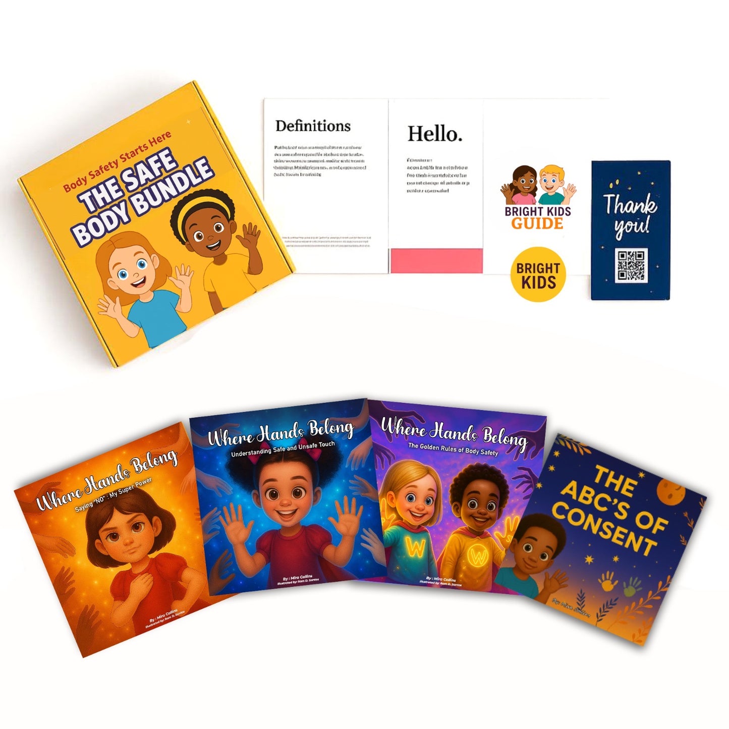 -Body Wise™ Safety Box Set I: 4-Book Bundle on Kids' Body Safety